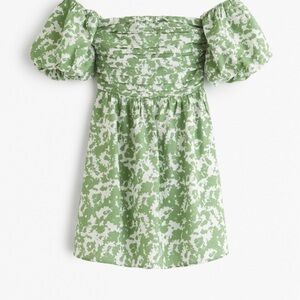 Abercrombie & Fitch Emerson Mini Dress in Soft Green